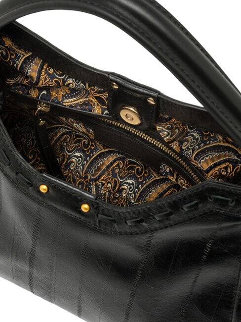 AURORA Bolso de mano con correa para el hombro, de piel. negro - Bolsos Mujer