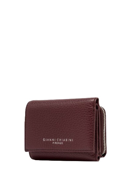WALLETS GRAIN Cartera peque&ntilde;a de piel granulada rub&iacute; antiguo - Carteras Mujer