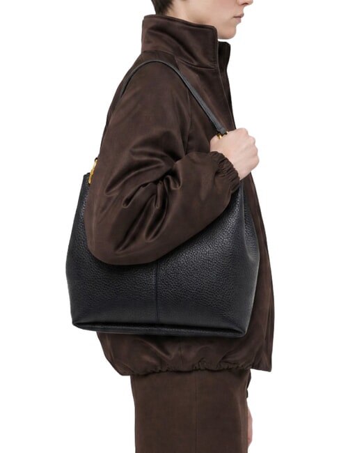 SANDRA Bolso bandolera con correa para el hombro, de piel. noche - Bolsos Mujer