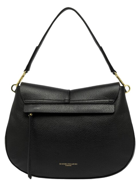 HELENA ROUND Bolso bandolera con correa para el hombro, de piel. negro - Bolsos Mujer