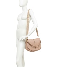 GIANNI CHIARINI HELENA ROUND Bolso bandolera con correa para el hombro, de piel. negro - Bolsos Mujer - 5