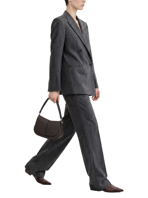 HELENA ROUND Bolso bandolera con correa para el hombro, de piel. expresado - Bolsos Mujer