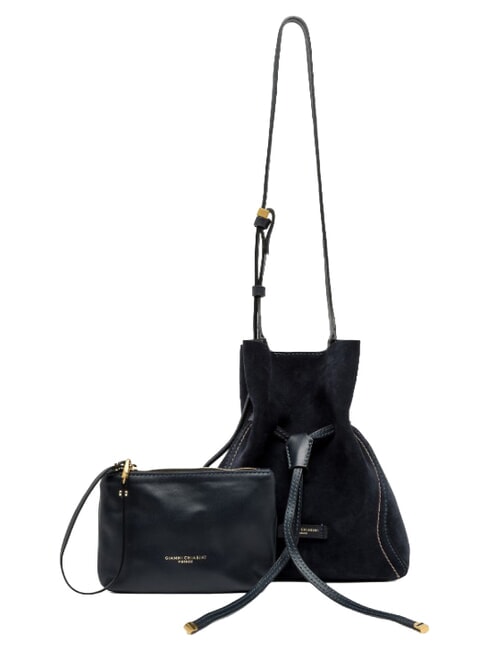 SIENNA Bolso tipo cubo de piel, con correa para el hombro. noche - Bolsos Mujer