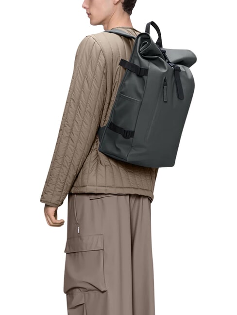 ROLLTOP RUCKSACK Mochila gris oscuro - Mochilas Escuela & Tiempo Libre