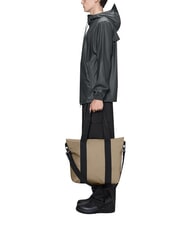 RAINS TOTE BAG MINI Bolsa impermeable beige - Bolsos Mujer - 4