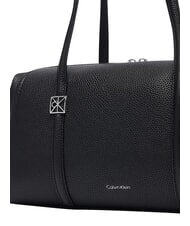 CALVIN KLEIN EMBLEM HW Bolso de hombro En negro - Bolsos Mujer - 4