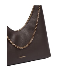 CALVIN KLEIN EMBLEM HW Bolso de hombro plata deliciosa/antigua - Bolsos Mujer - 5