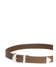 TOMMY HILFIGER TJW SEASONAL COOL Cintur&oacute;n de cuero caqui oscuro de las tierras altas - Cinturones - 3