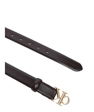 CALVIN KLEIN ROUND CK BUCKLE Cintur&oacute;n de cuero - Cinturones