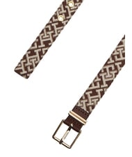 TOMMY HILFIGER TH SQUARE Cintur&oacute;n caqui cl&aacute;sico - Cinturones - 4