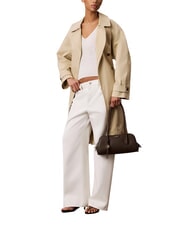 CALVIN KLEIN EMBLEM TRIO Bolso de hombro plata deliciosa/antigua - Bolsos Mujer - 2