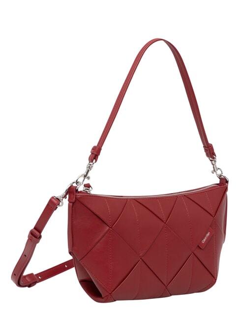 WOVEN Bolso de hombro vino de Burdeos - Bolsos Mujer