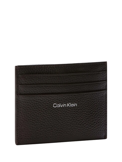 HARDWARE EMBLEM PEBB Tarjetero plano de cuero plata deliciosa/antigua - Carteras Mujer