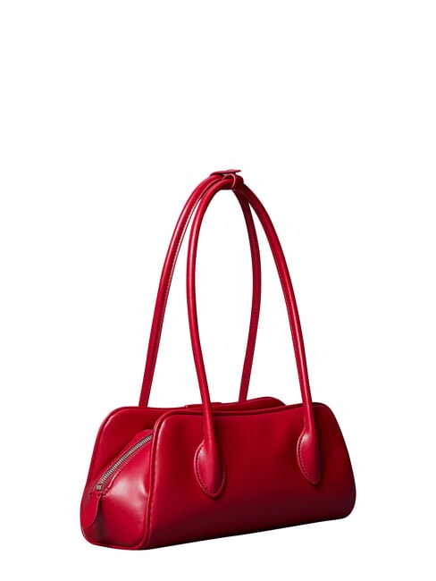 EMBOSSED LOGO BUSINE Bolso de hombro vino de Burdeos - Bolsos Mujer