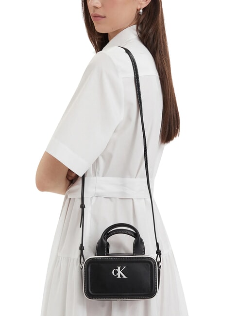 CONTRAST CK Minibolso con correa para el hombro En negro - Bolsos Mujer