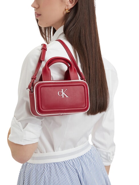 CONTRAST CK Minibolso con correa para el hombro vino de Burdeos - Bolsos Mujer