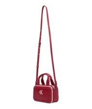 CALVIN KLEIN CONTRAST CK Minibolso con correa para el hombro vino de Burdeos - Bolsos Mujer - 4