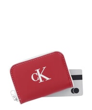 CALVIN KLEIN CONTRAST CK Cartera peque&ntilde;a vino de Burdeos - Carteras Mujer - 3