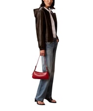 CALVIN KLEIN HARDWARE MONOGRAM Bolso de hombro vino de Burdeos - Bolsos Mujer - 2