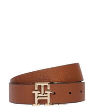 TOMMY HILFIGER TH LOGO Cintur&oacute;n de cuero de doble cara negro/co&ntilde;ac - Cinturones - 3