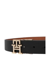 TOMMY HILFIGER TH LOGO Cintur&oacute;n de cuero de doble cara negro/co&ntilde;ac - Cinturones - 4