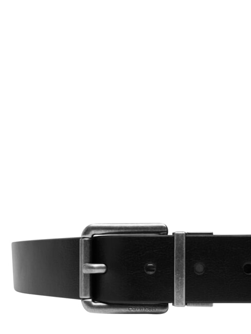CASUAL ROLLER Cintur&oacute;n de cuero reversible negro/ck marr&oacute;n oscuro/antiguo s - Cinturones
