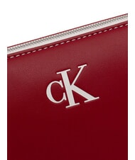 CALVIN KLEIN CONTRAST CK Bolso de hombro vino de Burdeos - Bolsos Mujer - 4