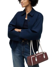 TOMMY HILFIGER TH GRACE Bolso de hombro terciopelo granate - Bolsos Mujer - 2