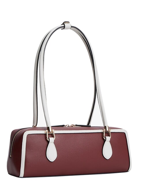 TH GRACE Bolso de hombro terciopelo granate - Bolsos Mujer