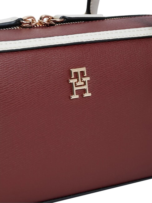 TH GRACE Bolso de hombro terciopelo granate - Bolsos Mujer