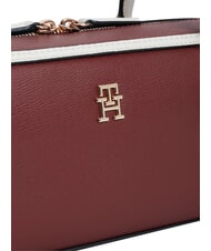 TOMMY HILFIGER TH GRACE Bolso de hombro terciopelo granate - Bolsos Mujer - 5