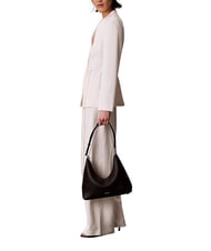 CALVIN KLEIN EMBLEM HW Bolso de hombro En negro - Bolsos Mujer - 2