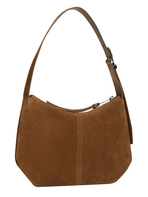 TJW SLOUCHY Bolso de hombro de piel de ante. caqui oscuro de las tierras altas - Bolsos Mujer