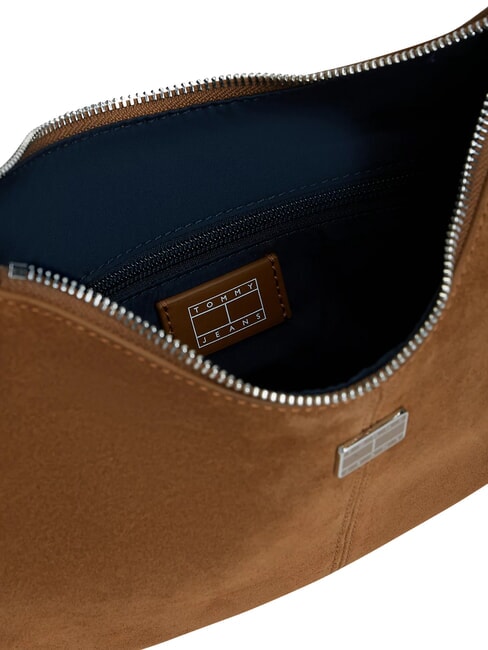 TJW SLOUCHY Bolso de hombro de piel de ante. caqui oscuro de las tierras altas - Bolsos Mujer