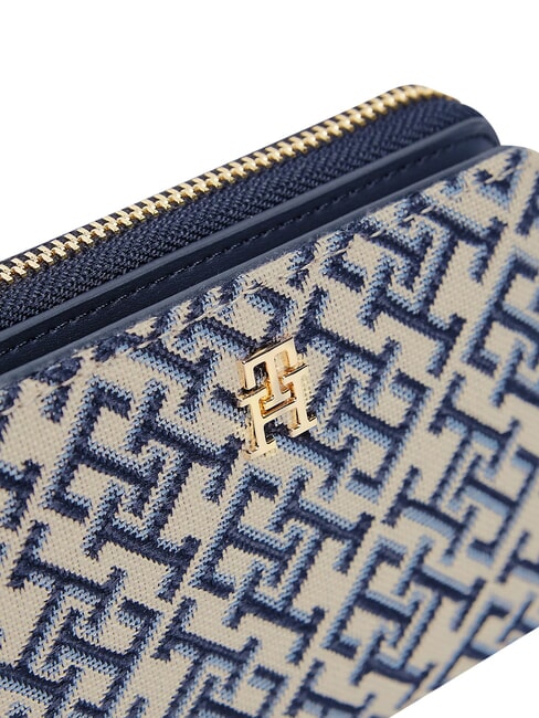 TH ICON Cartera peque&ntilde;a con cremallera monocrom&aacute;tico azul - Carteras Mujer