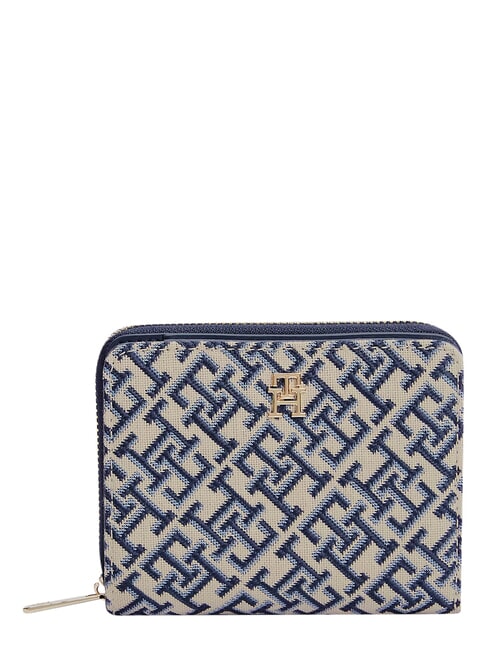 TH ICON Cartera peque&ntilde;a con cremallera monocrom&aacute;tico azul - Carteras Mujer