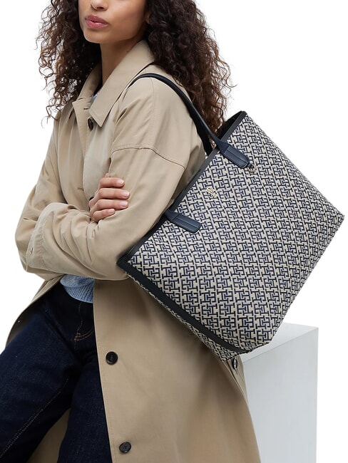TH ICON Comprador de hombro monocrom&aacute;tico azul - Bolsos Mujer