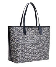 TOMMY HILFIGER TH ICON Comprador de hombro monocrom&aacute;tico azul - Bolsos Mujer - 3