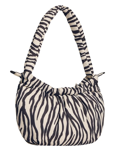 TJW ICON Bolso de hombro papel de peri&oacute;dico con estampado de cebra - Bolsos Mujer