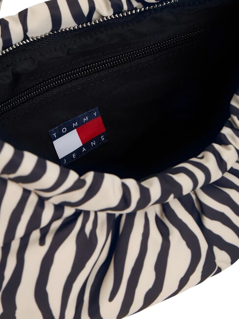TJW ICON Bolso de hombro papel de peri&oacute;dico con estampado de cebra - Bolsos Mujer