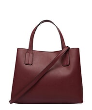 TOMMY HILFIGER TH ICON Bolso de mano con correa para el hombro. terciopelo granate - Bolsos Mujer - 3