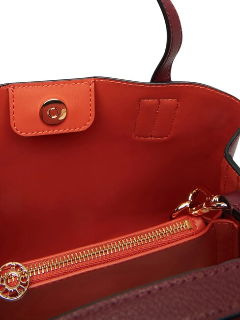 TH ICON Bolso de mano con correa para el hombro. terciopelo granate - Bolsos Mujer