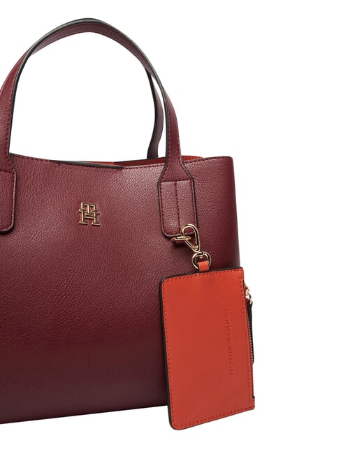 TH ICON Bolso de mano con correa para el hombro. terciopelo granate - Bolsos Mujer