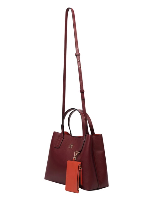 TH ICON Bolso de mano con correa para el hombro. terciopelo granate - Bolsos Mujer