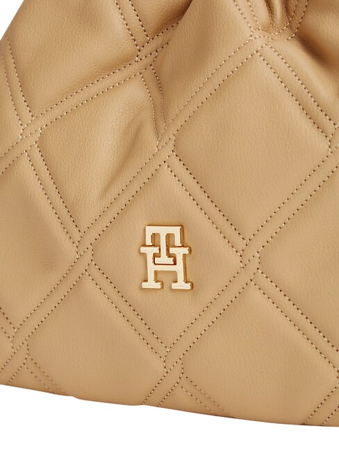 TH FEMININE Bolso de hombro caqui cl&aacute;sico - Bolsos Mujer