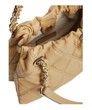 TOMMY HILFIGER TH FEMININE Bolso de hombro acolchado caqui cl&aacute;sico - Bolsos Mujer - 4