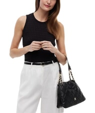 TOMMY HILFIGER TH FEMININE Bolso de hombro acolchado negro - Bolsos Mujer - 2