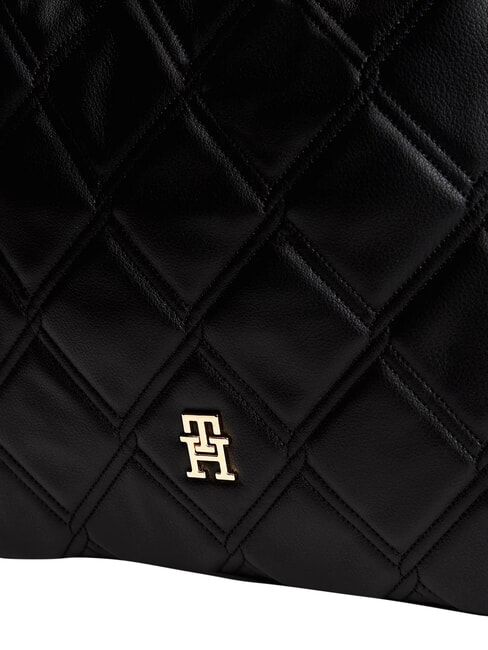 TH FEMININE Bolso de hombro acolchado negro - Bolsos Mujer