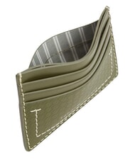 TOMMY HILFIGER TH MICRO FLAG Tarjetero plano de cuero madera de olivo - Carteras Hombre - 4