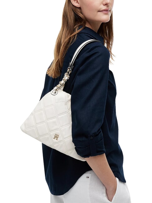 TH FEMININE Bolso de hombro acolchado crema suave - Bolsos Mujer
